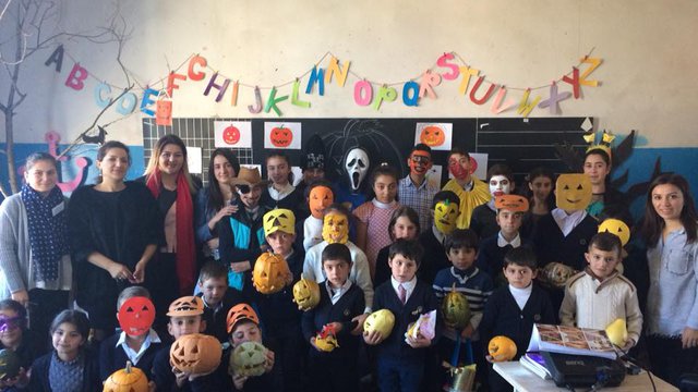 Hi friends and dear donors.It is about 3 months I don`t write,I am sorry to be late.I and our other English teacher organized an event '' Halloween''. We used the laptop do organized this.Thank you for your big help.