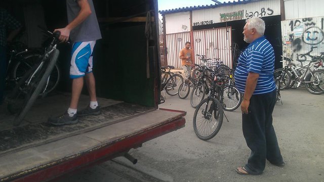 bought 4 used bicycles, from open bicycle market and transported them to workshop location. that was good day ^_^